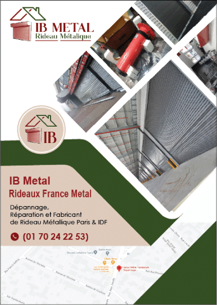 IB Metal dépannage rideaux métallique paris et ile de france